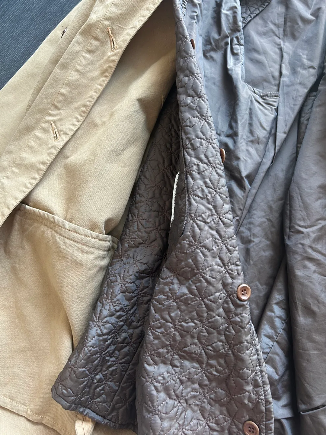 CP Company Beige Jacket with Quilted Liner image indicator(2)