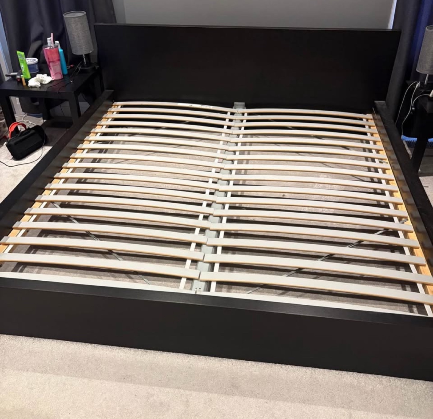 IKEA MALM King Size Bed Frame with Slatted Base