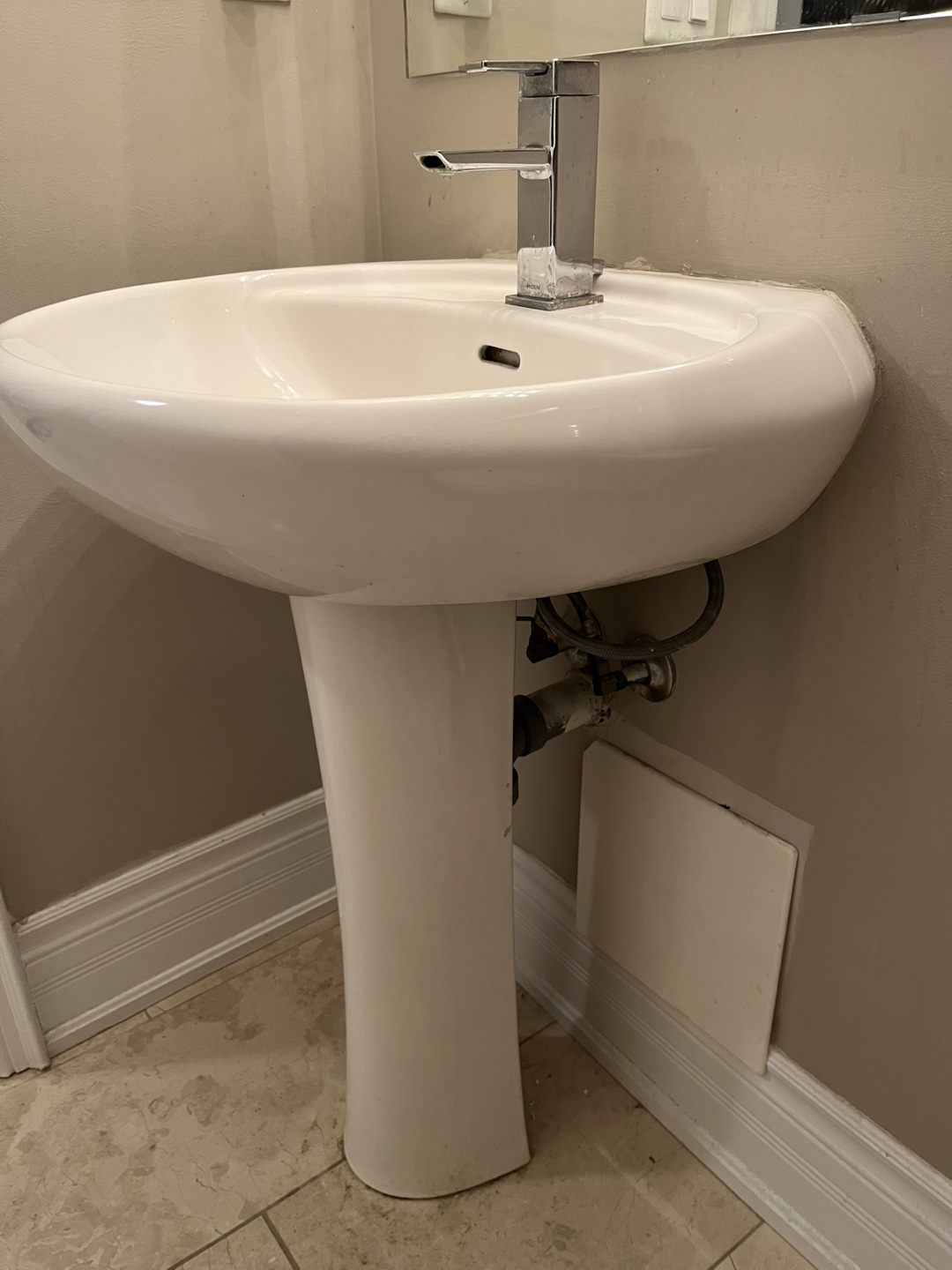 Pedestal Sink - White