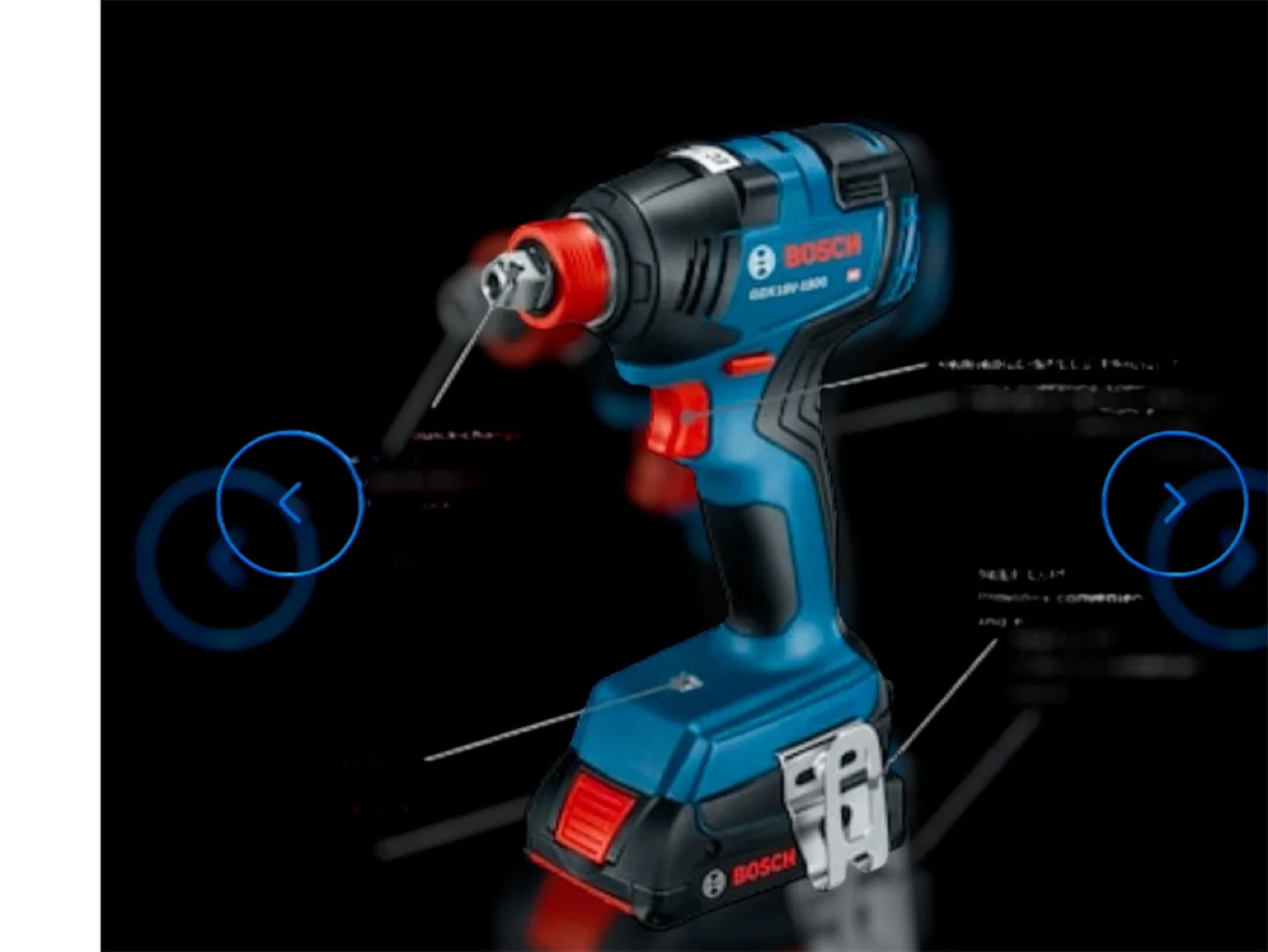Bosch GDX18V-1800 18V Brushless Impact Wrench image indicator(2)