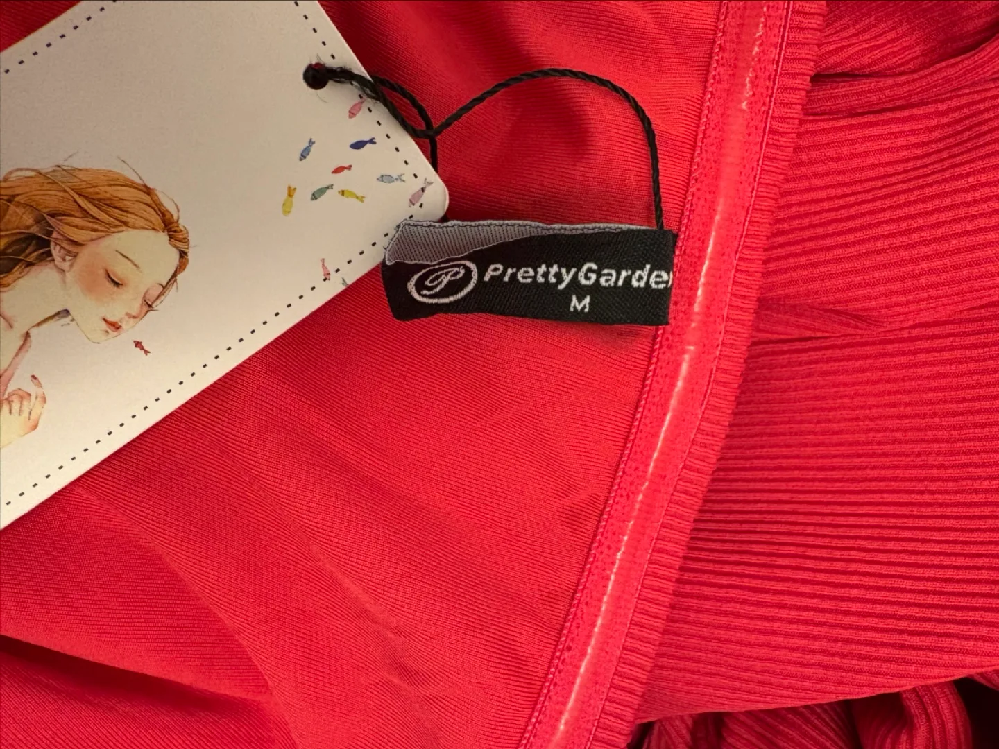 Strapless Midi Bodycon tube Dress sz M image indicator(3)