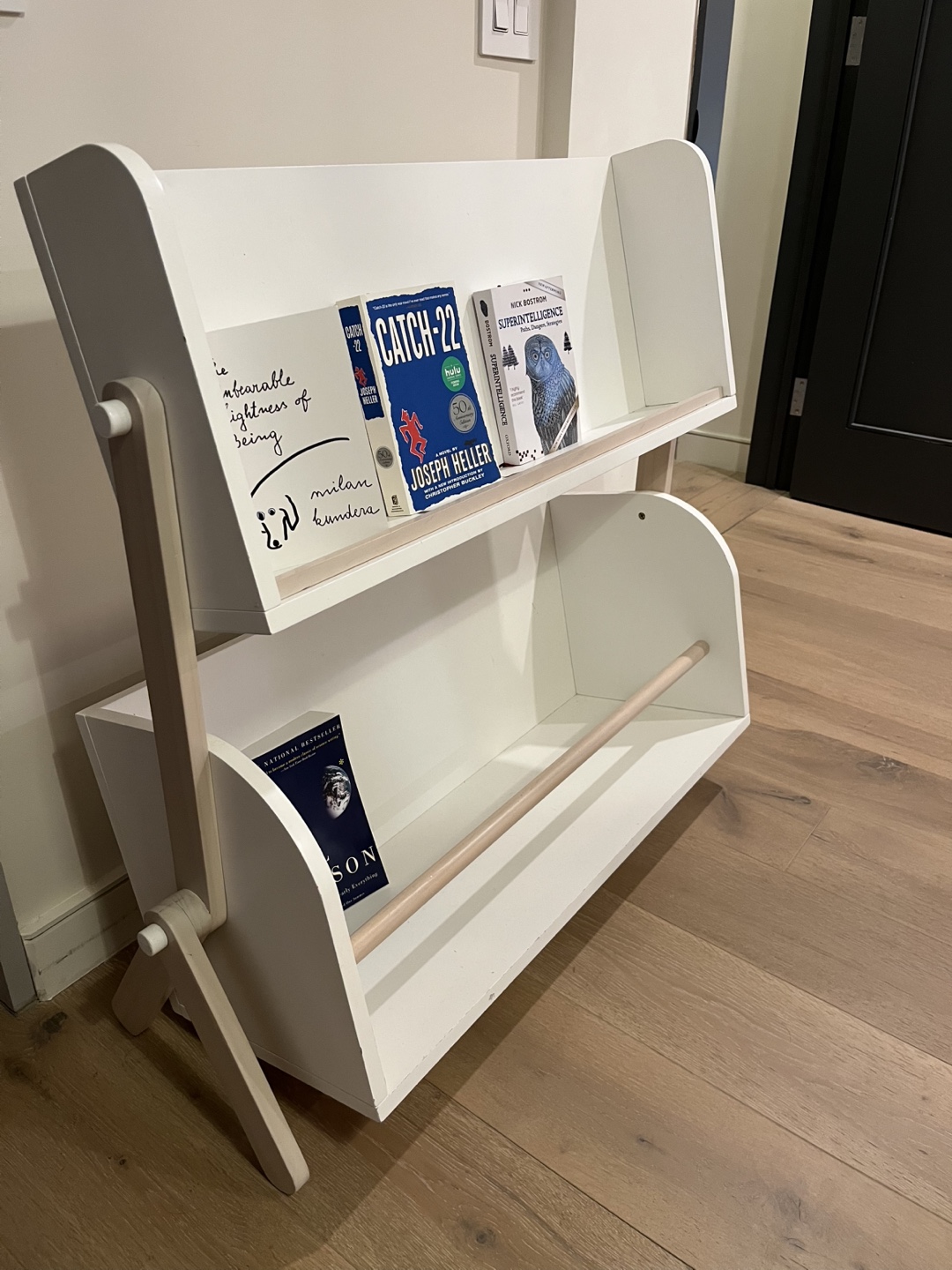 White Wooden Children's Bookcase - photo 2