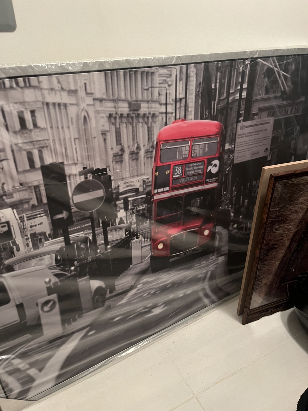Large London Bus Canvas Wall Art