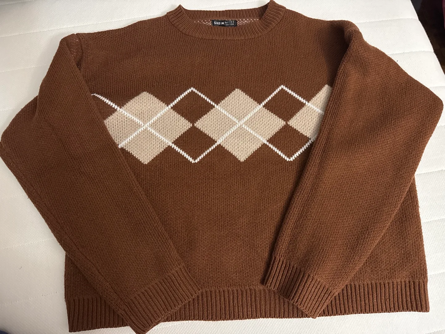 Bundle- Brown Sweater, Red Jacket, Zara Puffer Jacket image indicator(2)