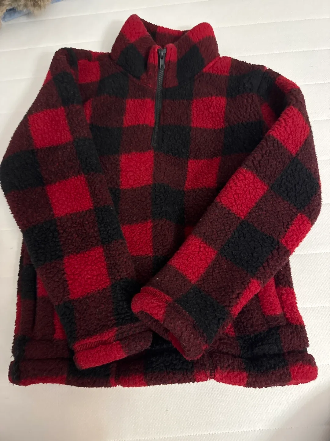 Bundle- Brown Sweater, Red Jacket, Zara Puffer Jacket image indicator(3)