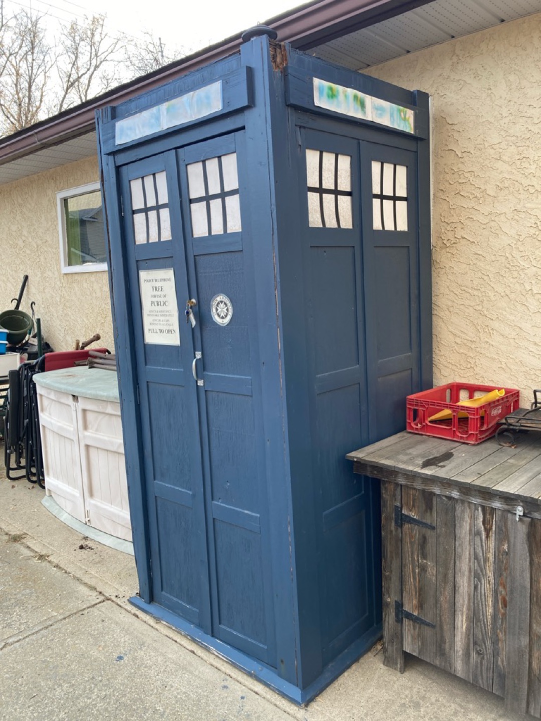 TARDIS-Style Garden Shed