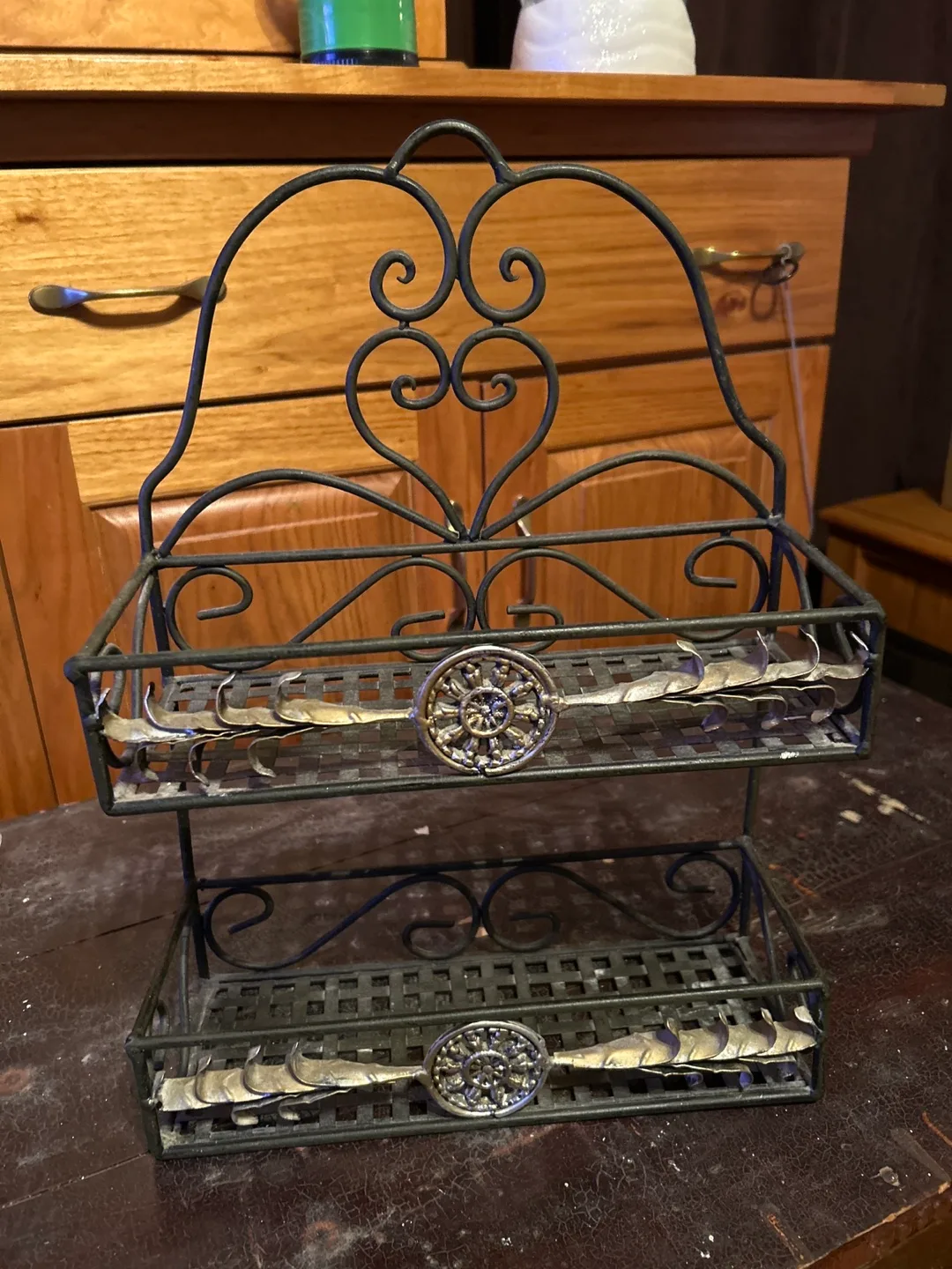 Two-Tier Metal Wall-Mounted Organizer