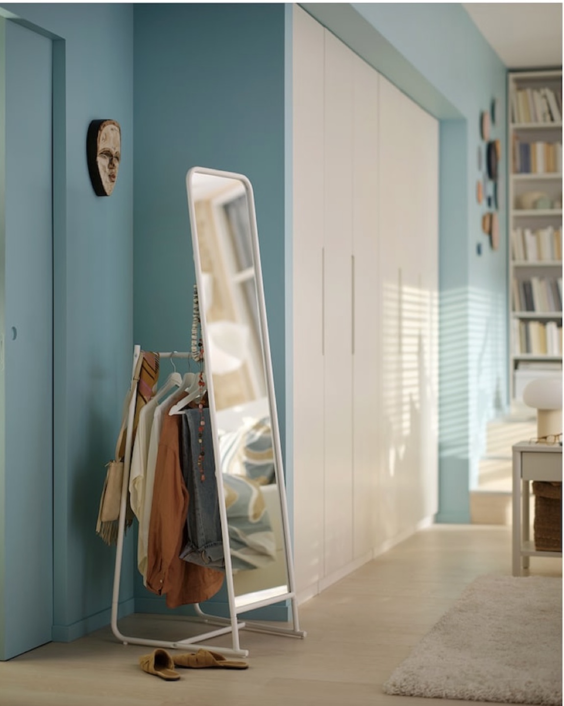 IKEA Full-Length Mirror with Clothes Rack - photo 2