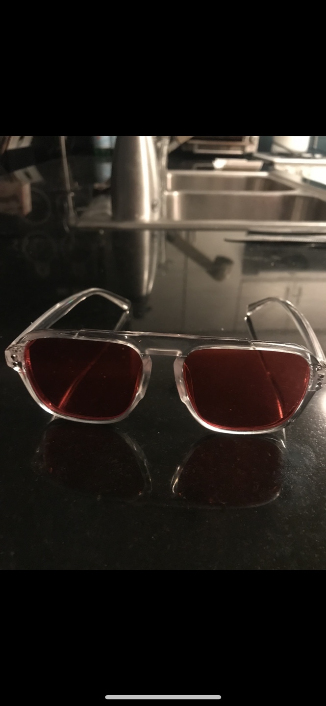 Two pairs of Blue & Red lense sunglasses - photo 3
