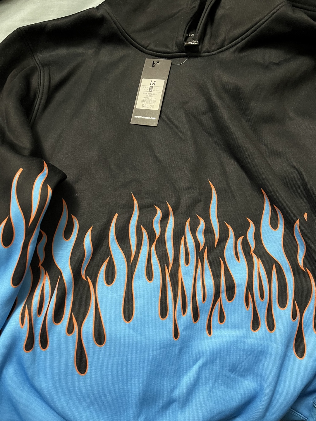 Forever 21 Men's Flame Hoodie