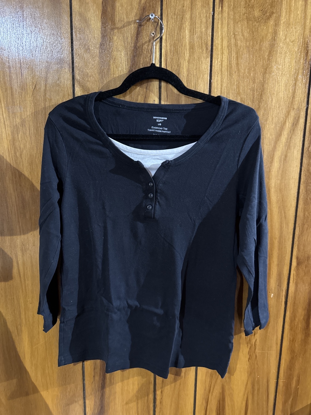 3/4 Sleeve Layered Top - Size L