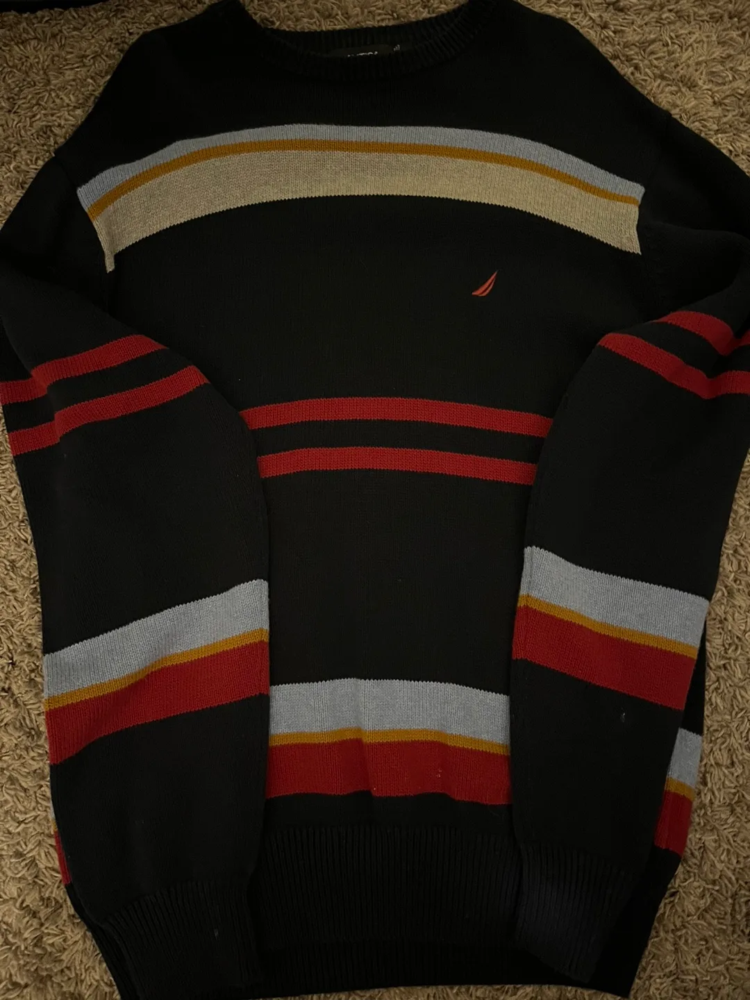 Nautica Men's Striped Sweater thumbnail
