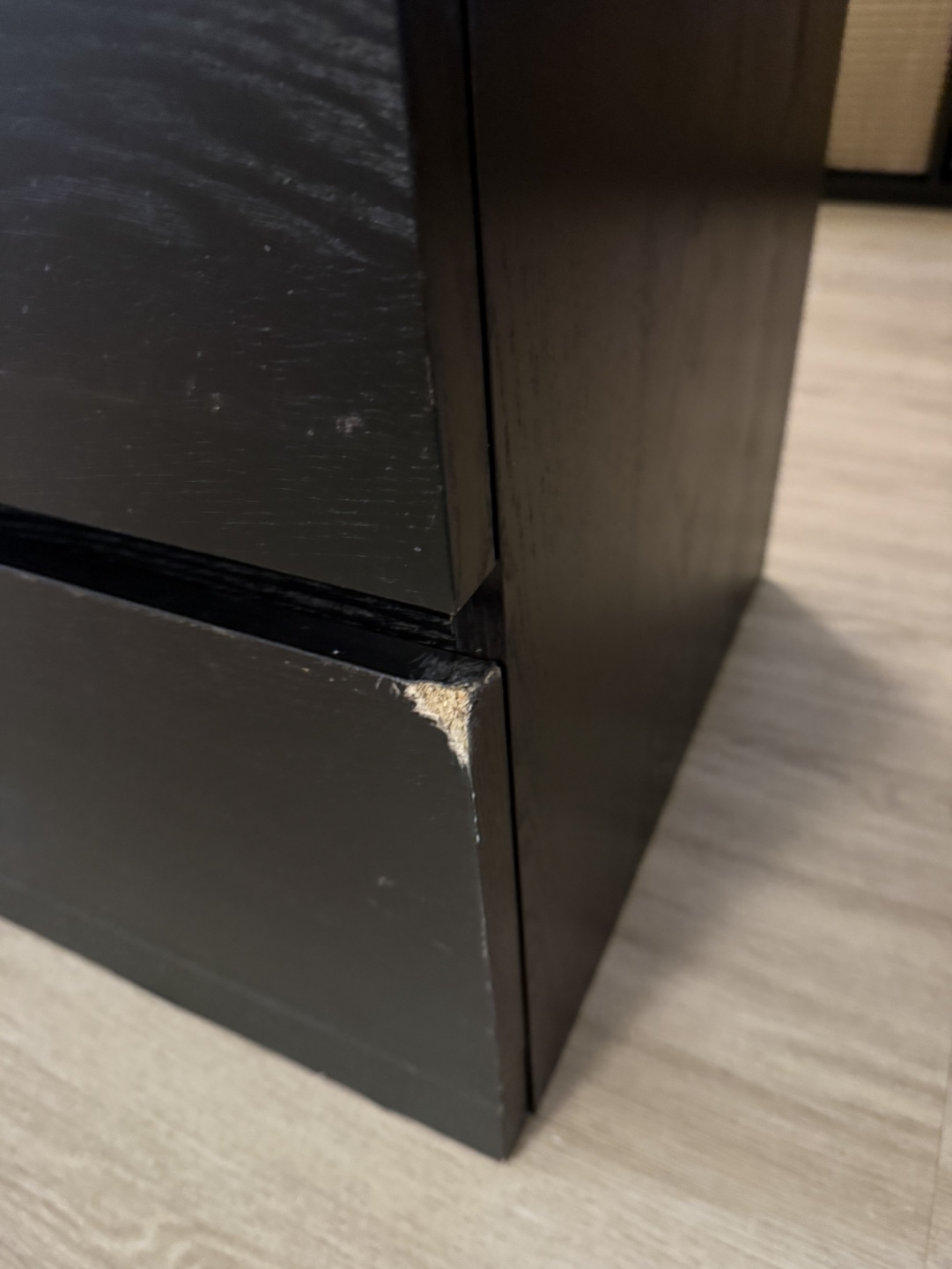 IKEA MALM 3-Drawer Chest - Dark Brown - photo 4