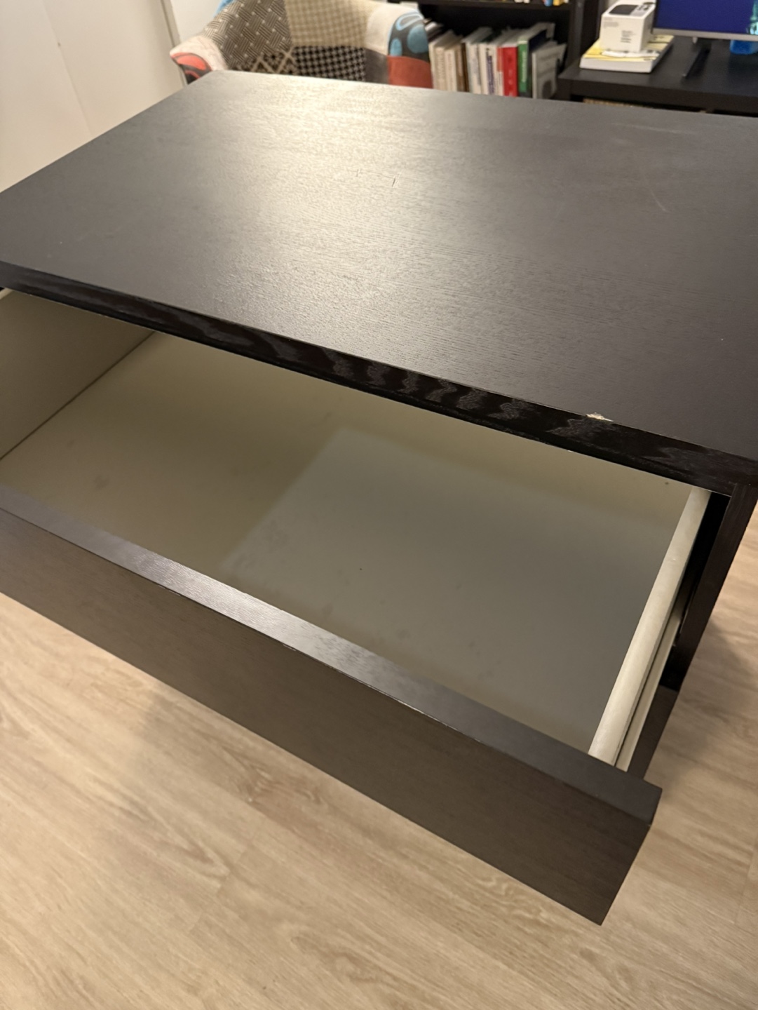 IKEA MALM 3-Drawer Chest - Dark Brown - photo 2