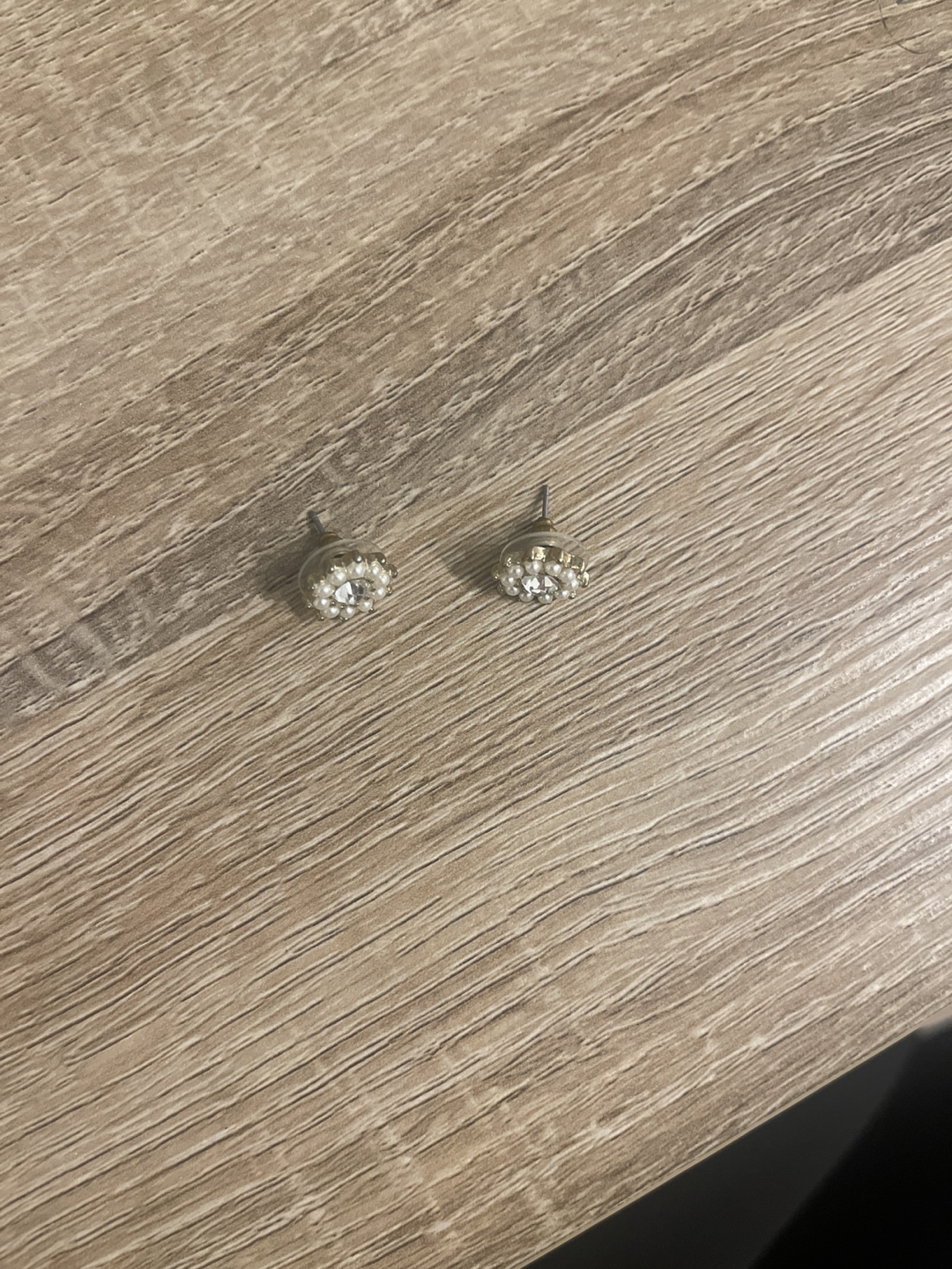 Pearl and Crystal Flower Stud Earrings - photo 2