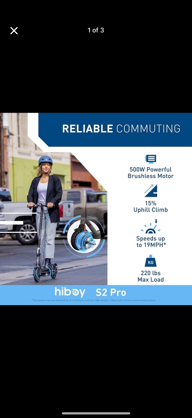Hiboy S2/S2 Pro/MAX Pro Electric Scooter, 350/500W Motor #505
