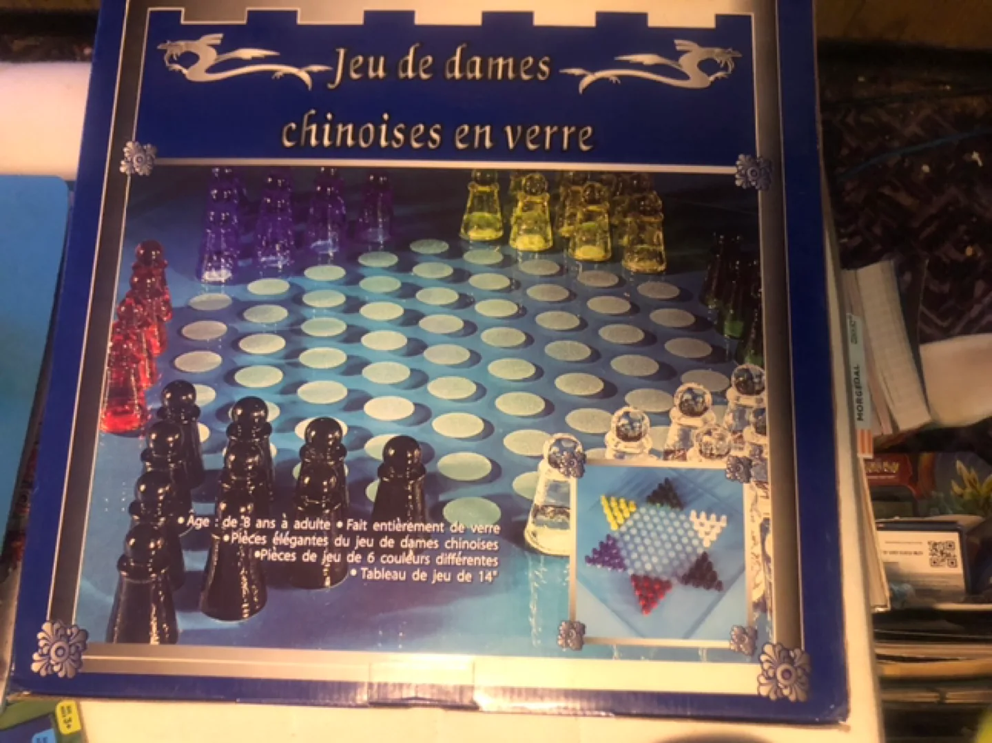 Glass Chinese Checkers Game image indicator(4)