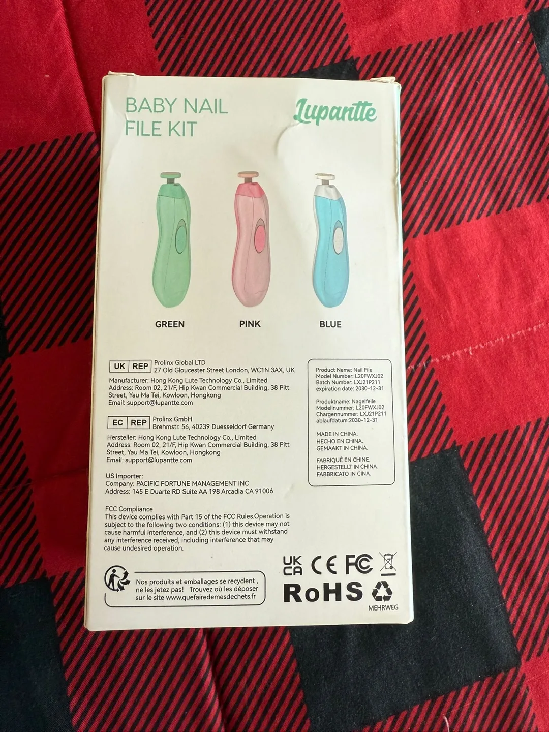 Lupantte Baby Nail File Kit - Electric Nail Filer for Infants image indicator(3)