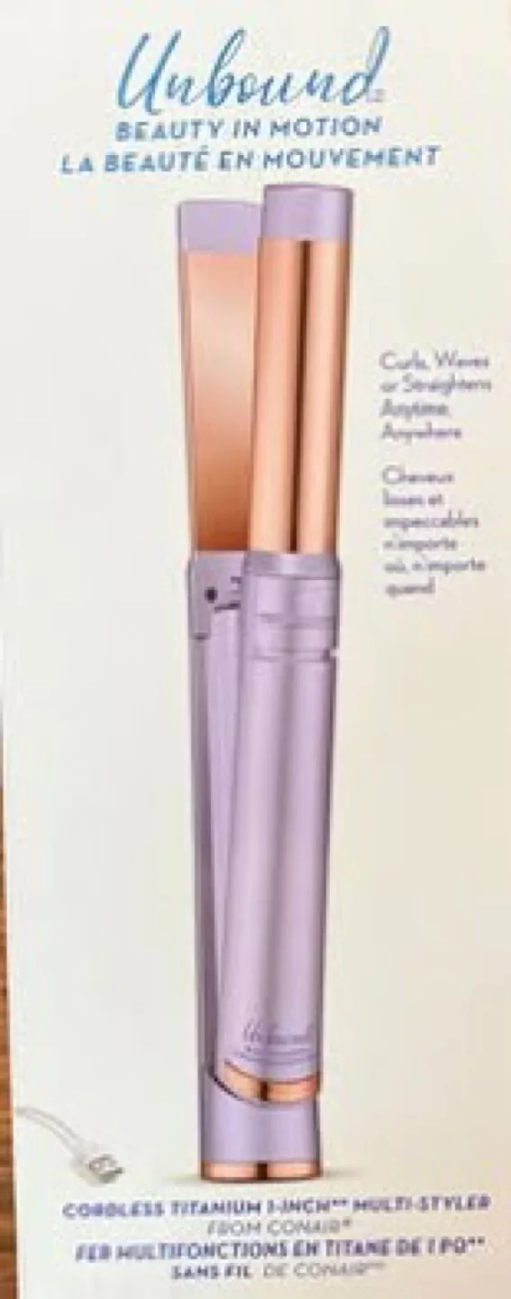 Conair Cordless Titanium Multi-Styler Curls or Straight Styles image indicator(3)