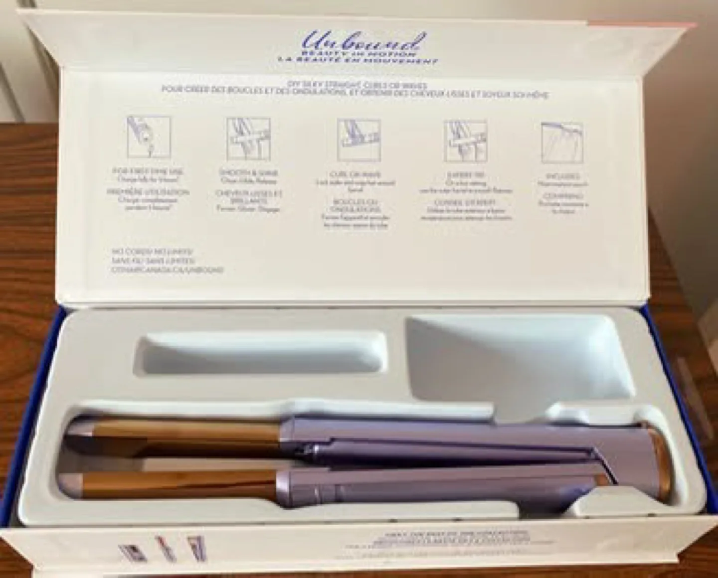 Conair Cordless Titanium Multi-Styler Curls or Straight Styles image indicator(2)