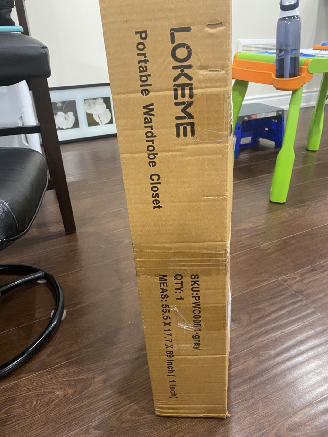 LOKEME Portable Wardrobe Closet - Grey - photo 3