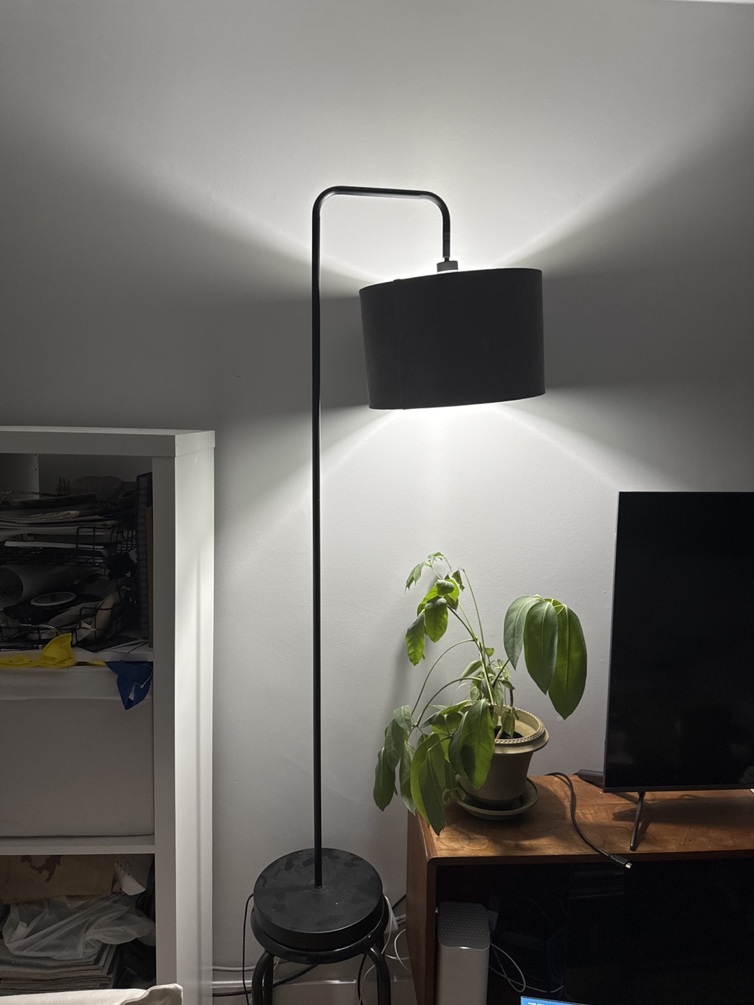 FREE DELIVERY! Modern Arc Floor Lamp with Grey Shade