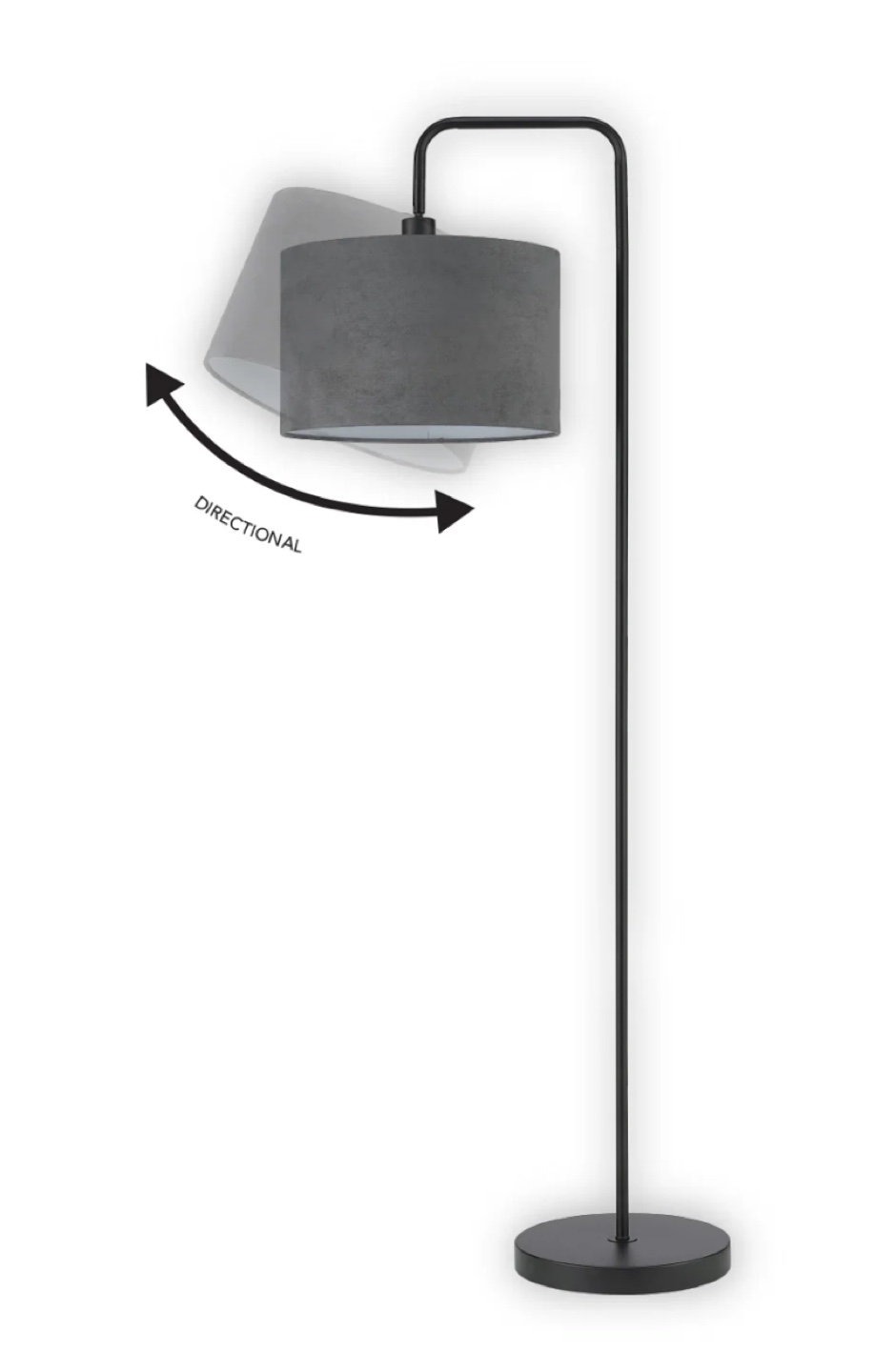 FREE DELIVERY! Modern Arc Floor Lamp with Grey Shade - photo 5