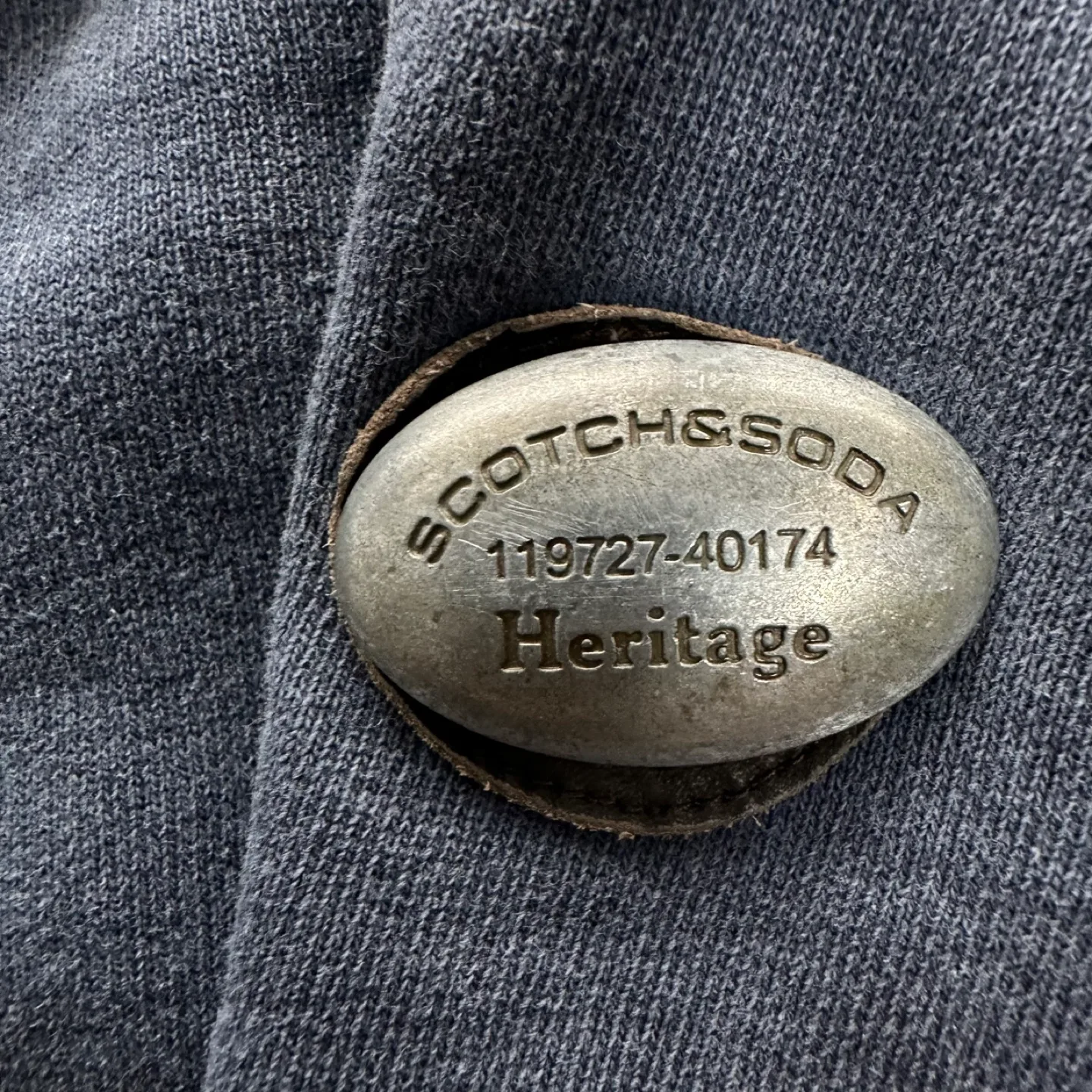 Scotch&Soda H. L. Whiting Co Heritage Full Zip Hoodie Navy XL image indicator(6)