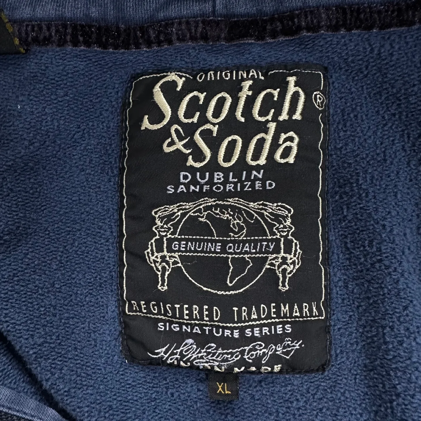 Scotch&Soda H. L. Whiting Co Heritage Full Zip Hoodie Navy XL image indicator(8)