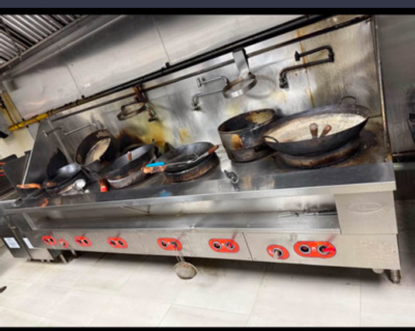 Commercial Restaurant Wok Station