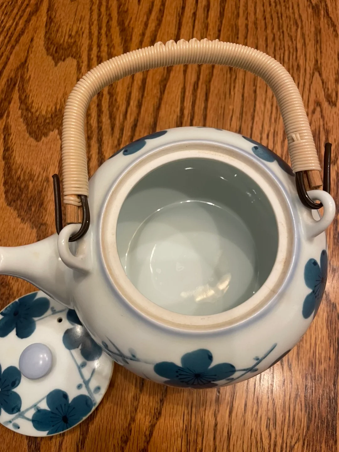 Japanese-style teapot with floral design image indicator(3)