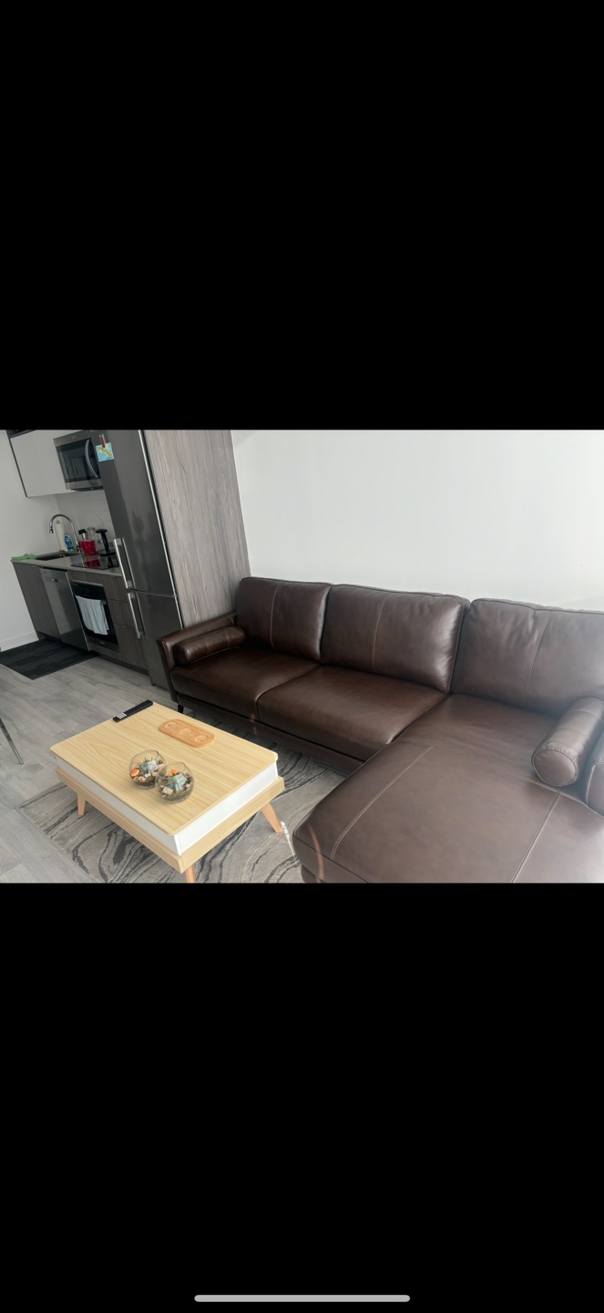 Brown Leather Sectional Sofa