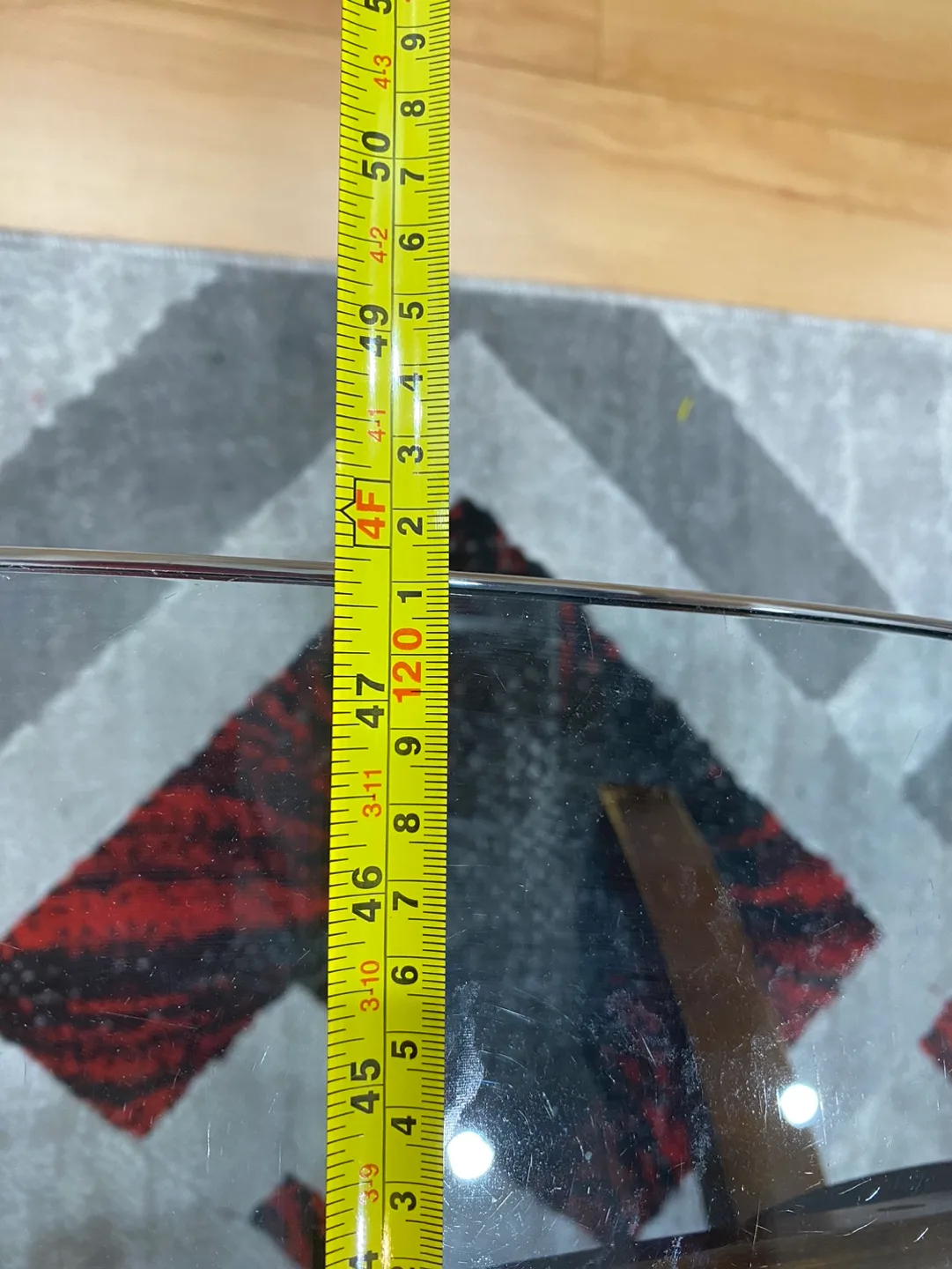 🥕Ricci 48" Modern Glass Top Coffee Table image indicator(6)