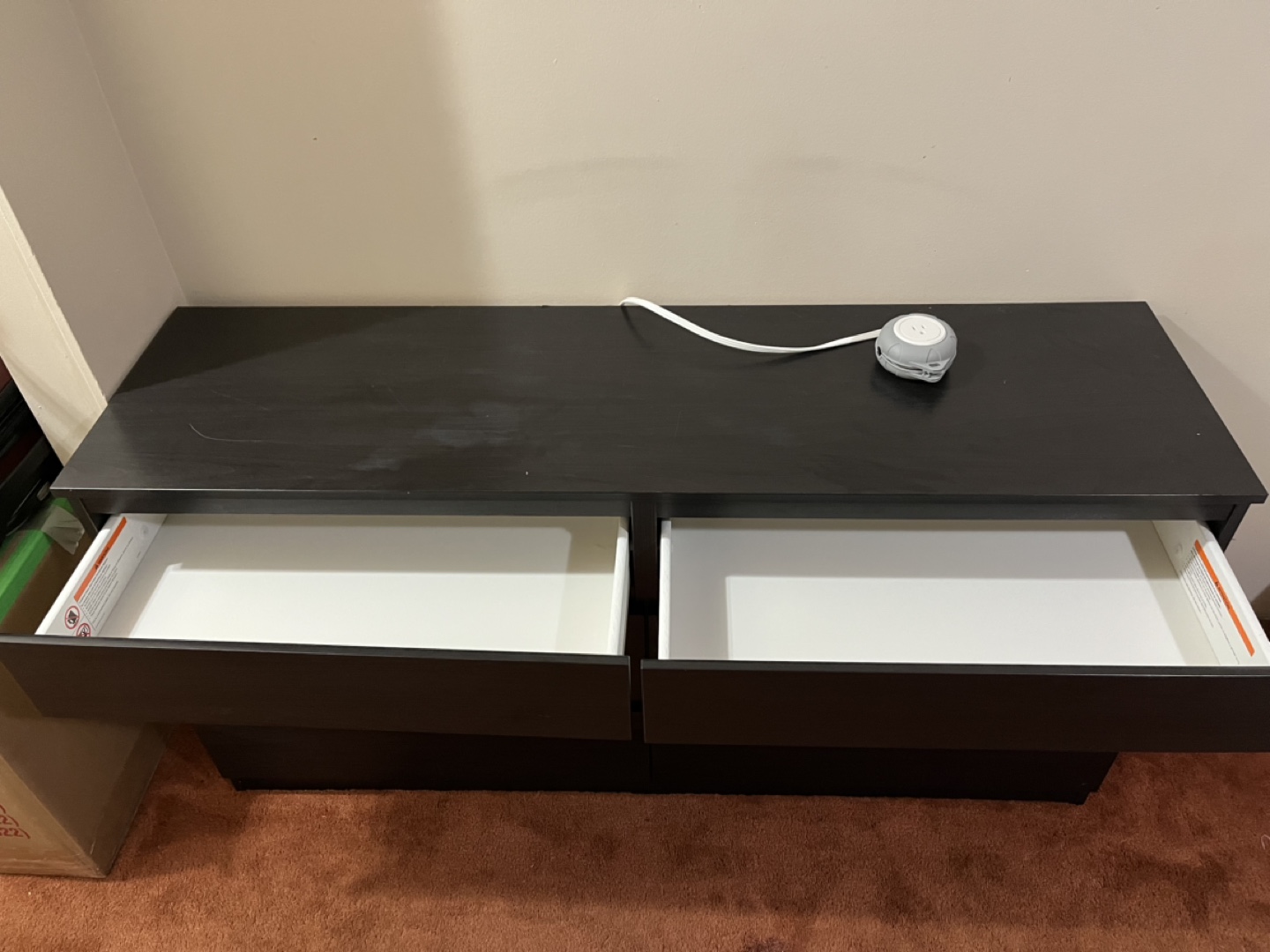 IKEA MALM 6-Drawer Dresser - Black-Brown - photo 5