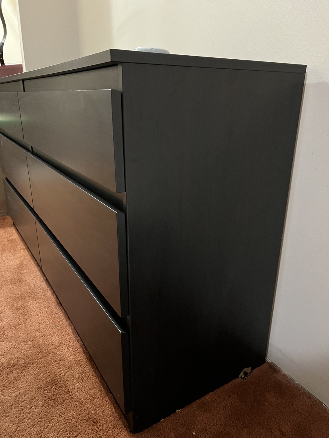 IKEA MALM 6-Drawer Dresser - Black-Brown - photo 2