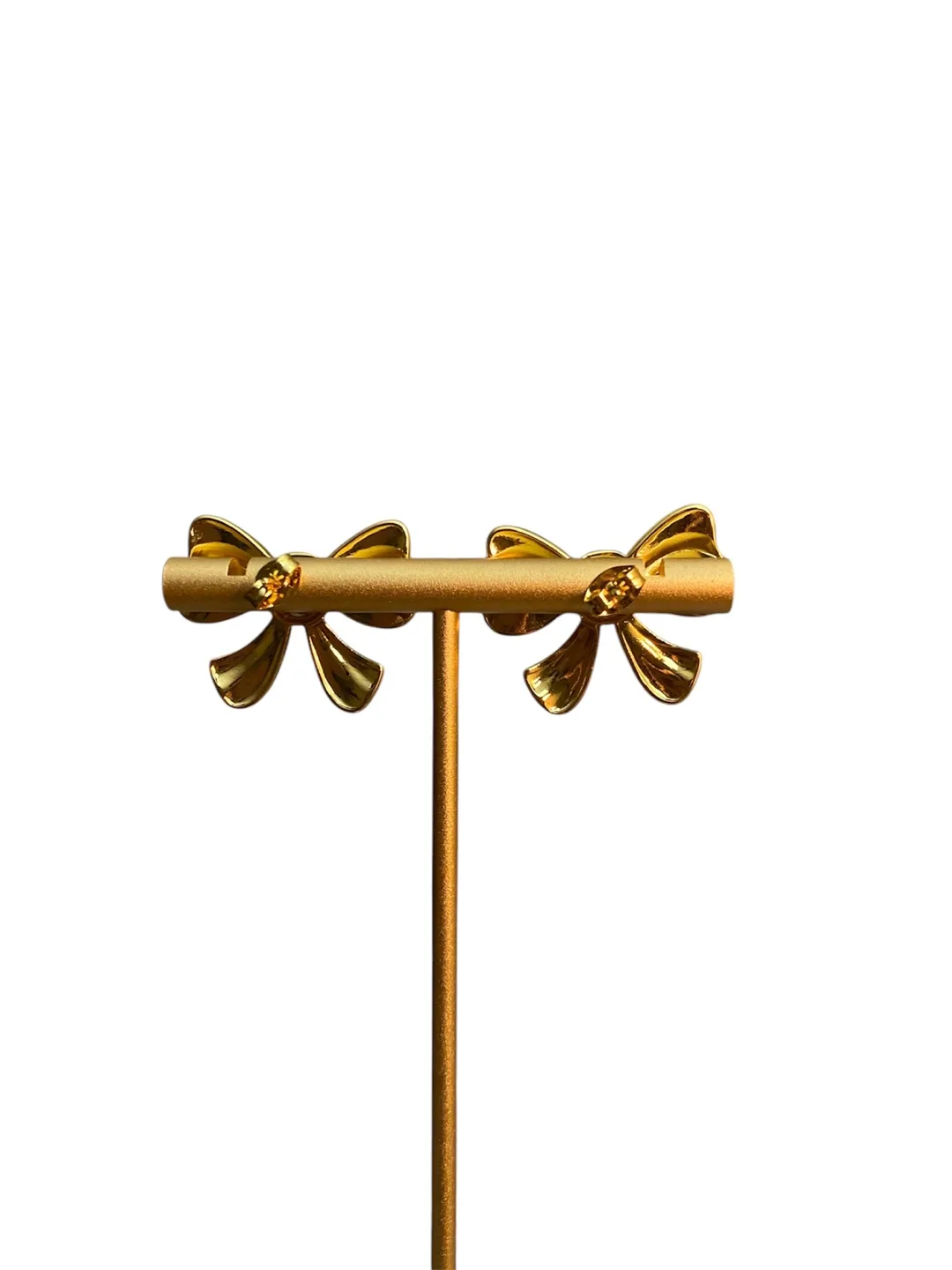 Bow Earrings with Blue Center Stones image indicator(2)