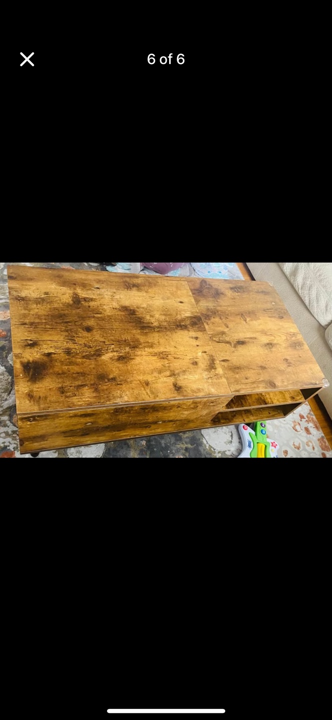 Lift-Top Coffee Table with Storage - photo 2