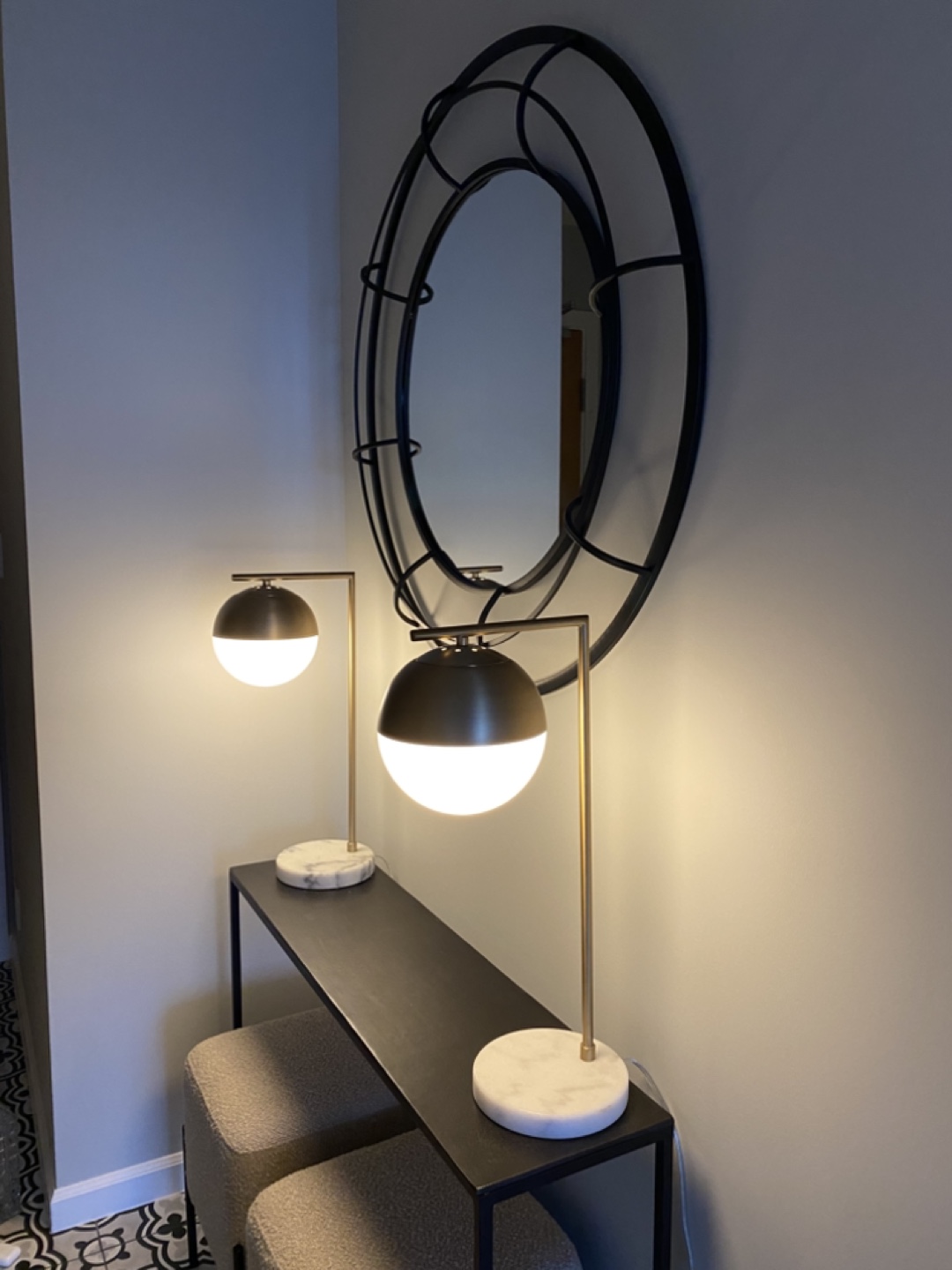 Mondo Table Lamp - Gold/Marble - photo 5