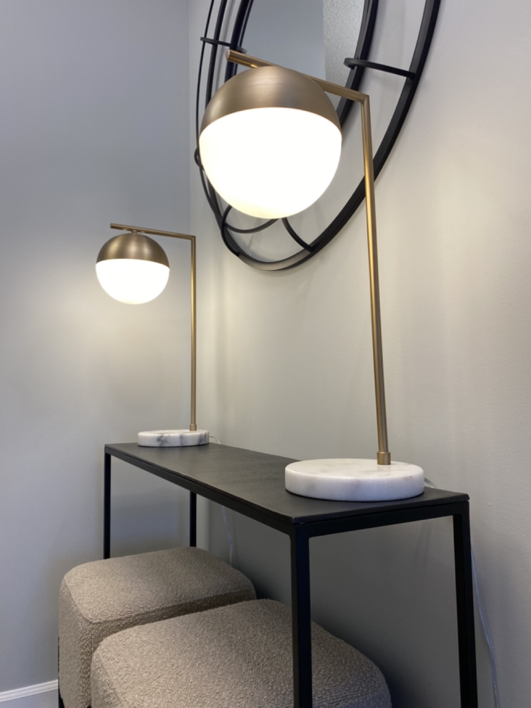 Mondo Table Lamp - Gold/Marble - photo 4