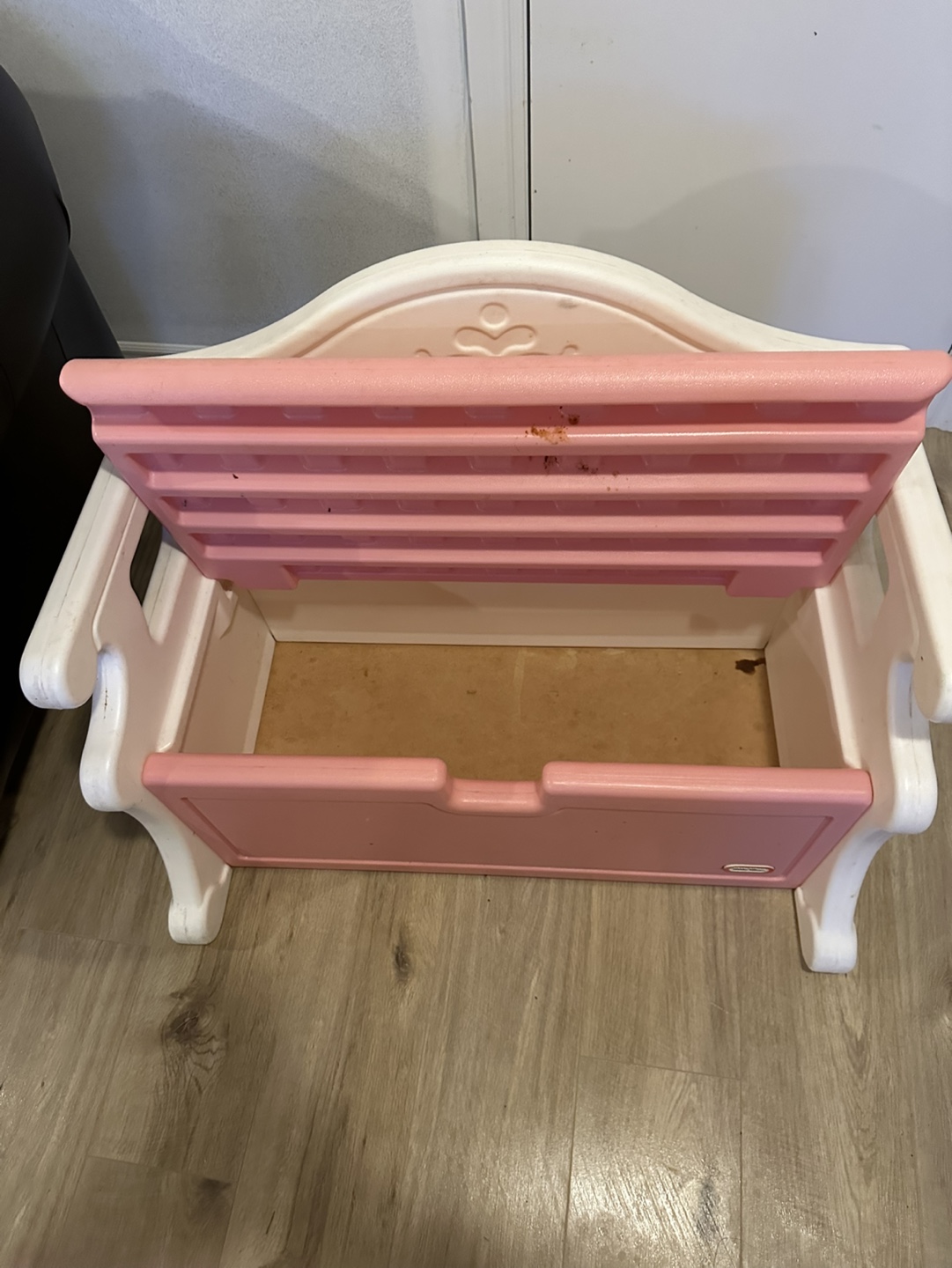 Step2 Pink and White Toy Chest Bench - photo 2