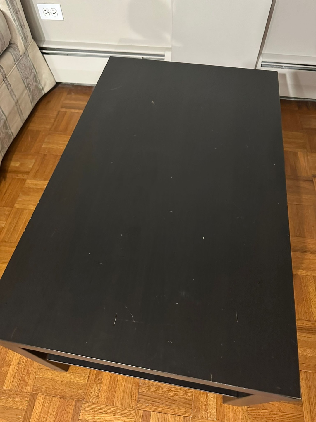 Black Coffee Table with Shelf - photo 4