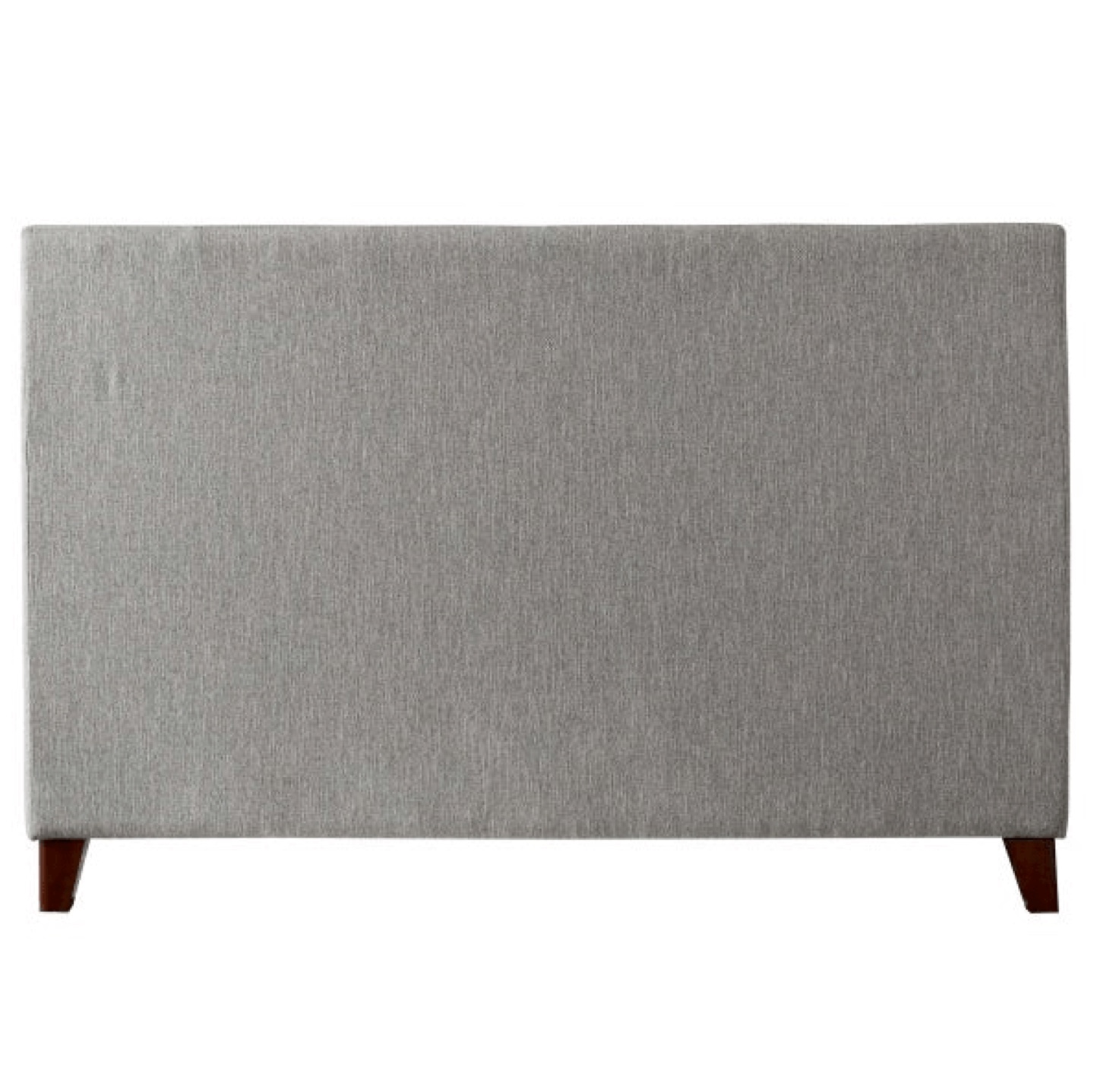 Queen-size upholstered bed frame, grey fabric - photo 4