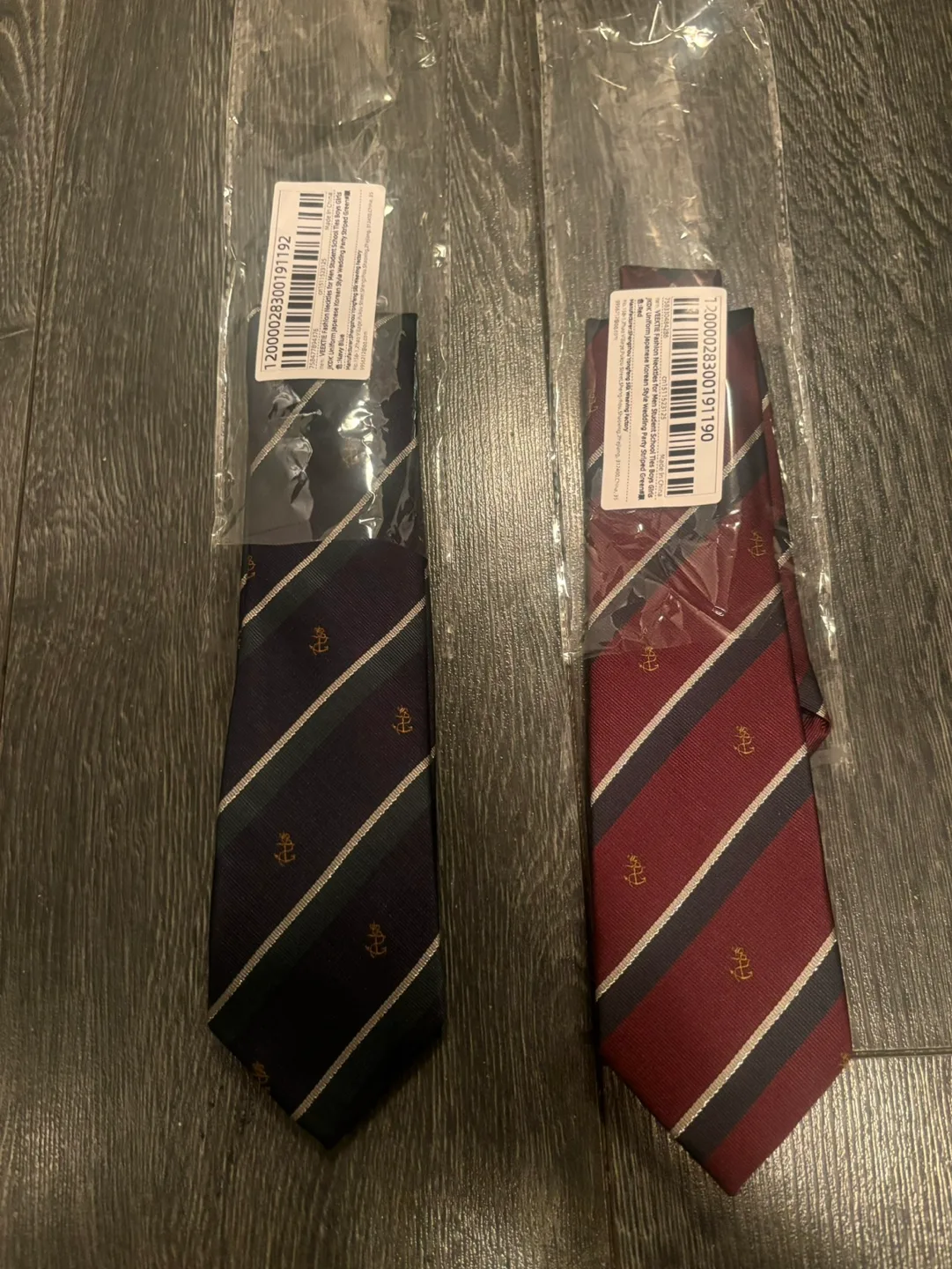 Two New Collegiate Striped School Ties thumbnail
