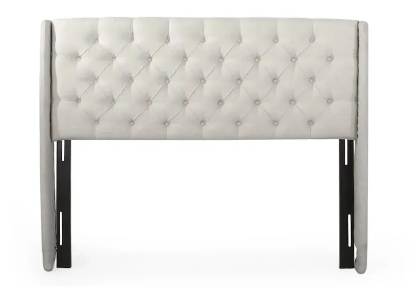 Queen Upholstered Headboard - Beige thumbnail