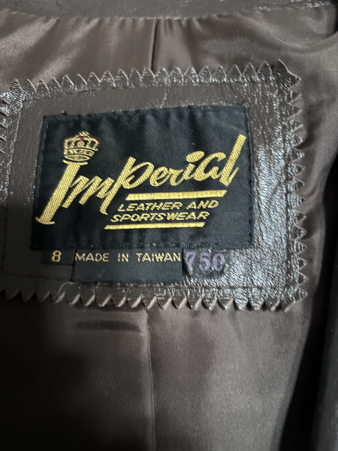 Vintage Imperial Leather Coat Size 8 w scarf #freecycle - photo 2