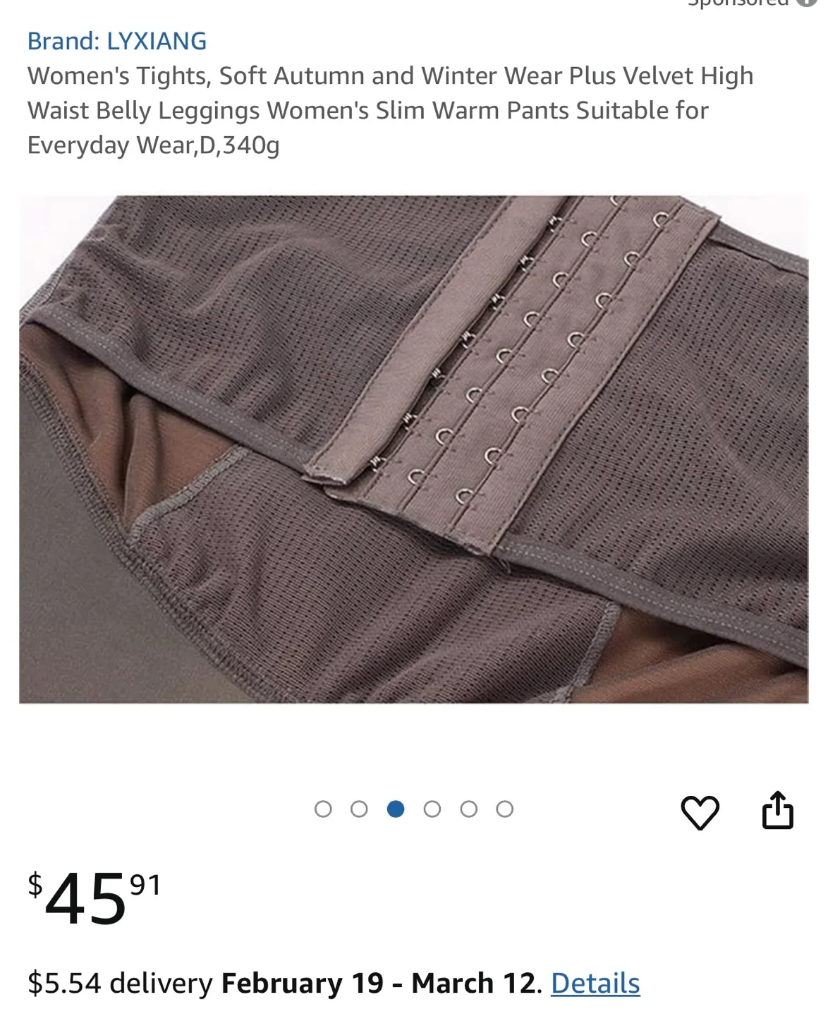 LYXIANG Women's High Waist Tights image indicator(2)