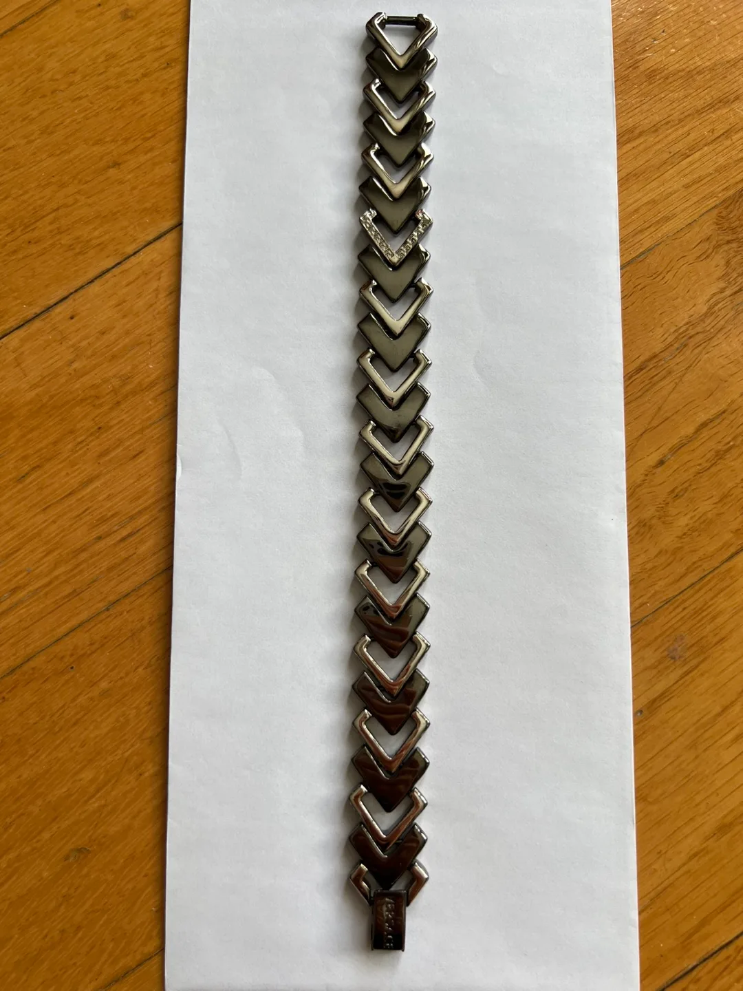 Versace Steel tone V Bracelet image indicator(3)