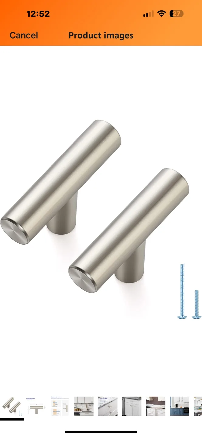 BRAND NEW 10 PACK Brushed Nickel Cabinet Pulls. $ 10 FOR ALL!!! image indicator(5)