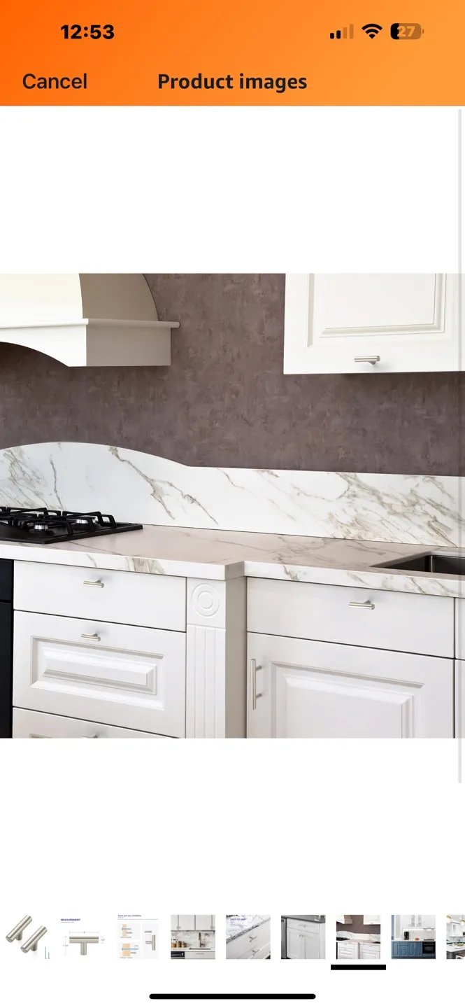 BRAND NEW 10 PACK Brushed Nickel Cabinet Pulls. $ 10 FOR ALL!!! image indicator(3)