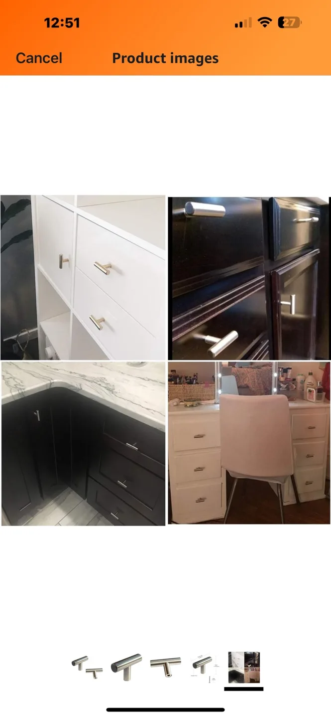 BRAND NEW 10 PACK Brushed Nickel Cabinet Pulls. $ 10 FOR ALL!!! image indicator(4)